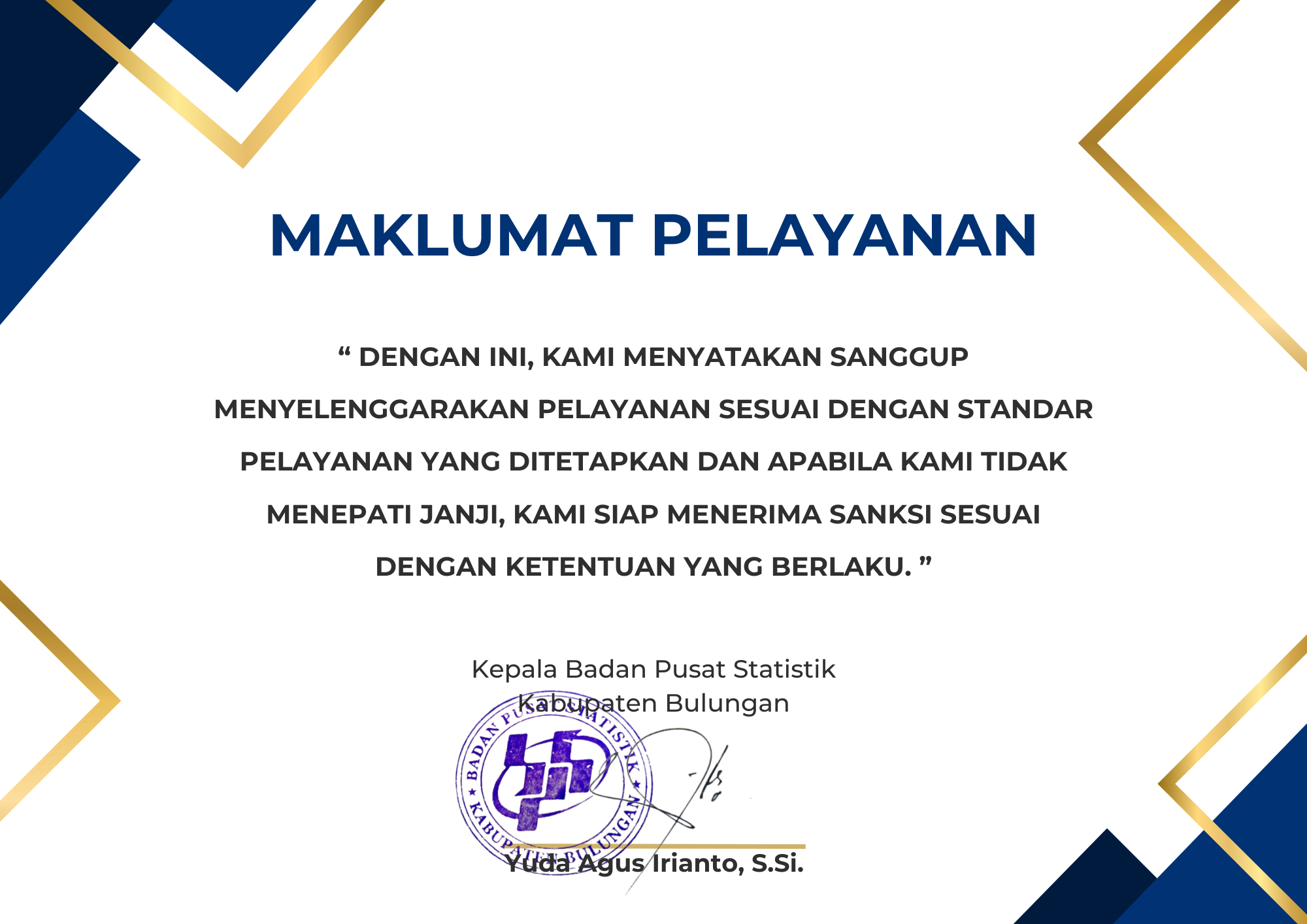 Maklumat Pelayanan